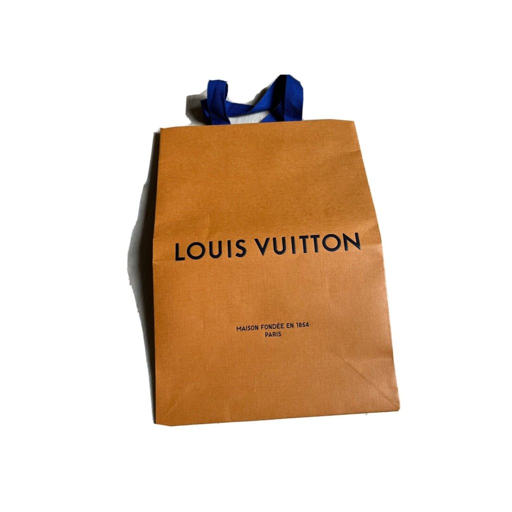 Louis Vuitton Shopping Bag Authentic Empty Paper Gift Bag 14X10X45